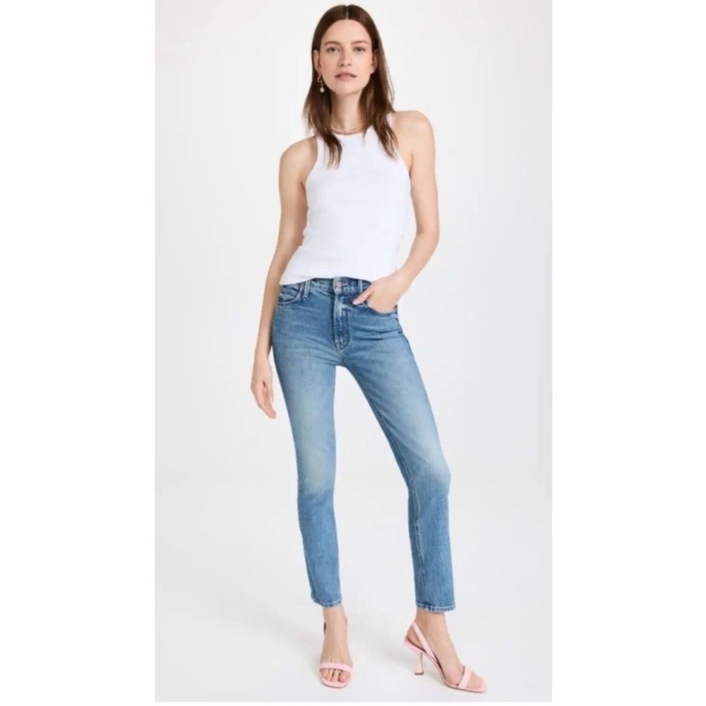 MOTHER Women’s The Mid Rise Dazzler Ankle Jeans In Tropic Like Its Hot Size 29